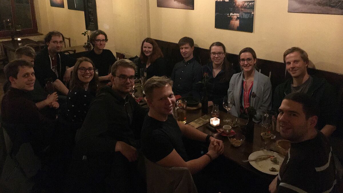 03/2020: back: Norman Iwe, Milena Gödecke, Klara Raspe, Adrian Hanusch, Helena Drüeke, Anna Julia Poser, Johannes Block front: Benjamin Liewehr, Björn Kruse, Ayla Kruse, Christoph Jürß, Julien Pinske, Miguel Argüello Cordero