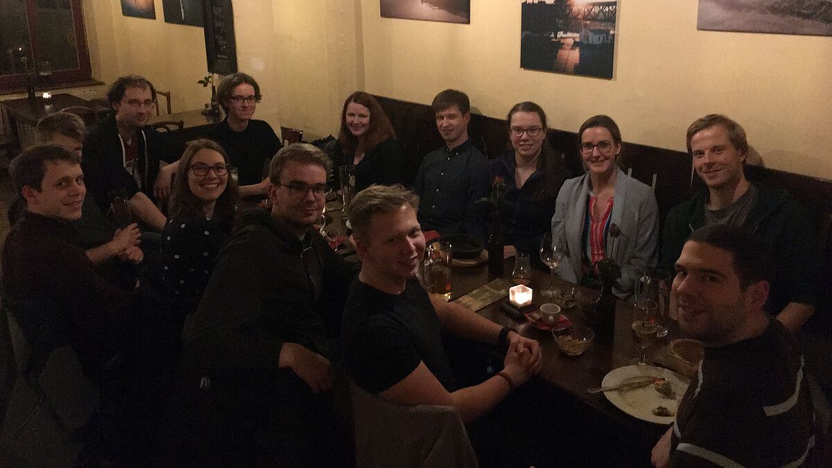 03/2020: back: Norman Iwe, Milena Gödecke, Klara Raspe, Adrian Hanusch, Helena Drüeke, Anna Julia Poser, Johannes Block front: Benjamin Liewehr, Björn Kruse, Ayla Kruse, Christoph Jürß, Julien Pinske, Miguel Argüello Cordero